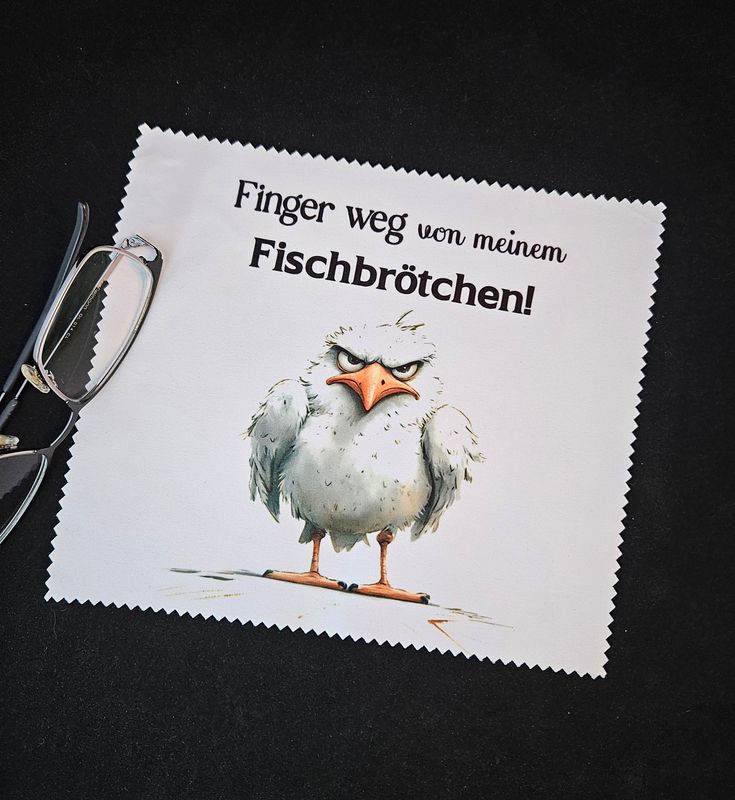 Brillenputztuch Fischbrötchen