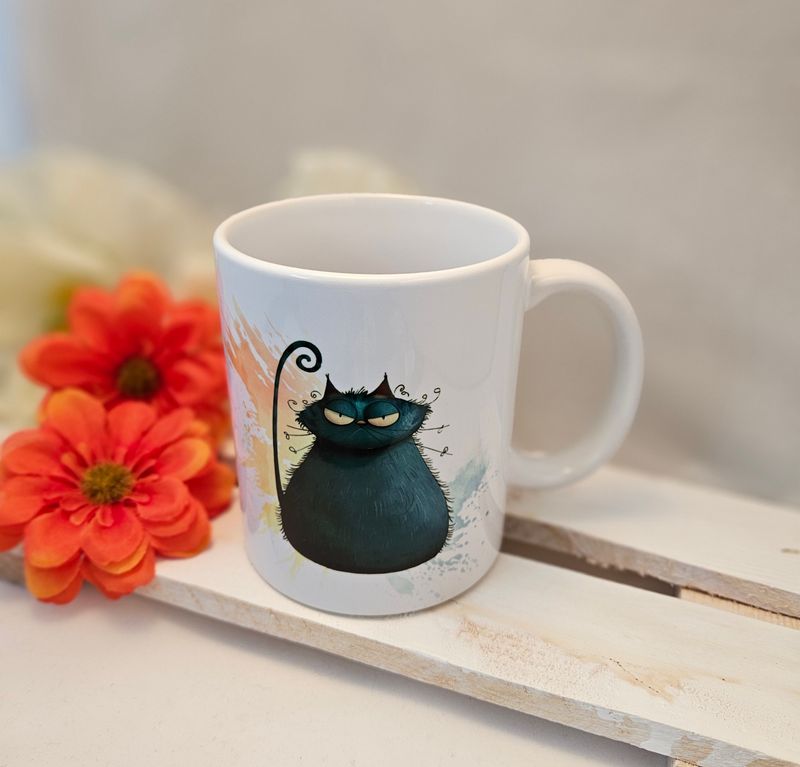 Tasse Grummelkatze