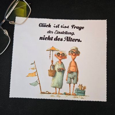 Brillenputztuch altes Pärchen