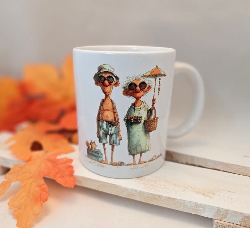 Tasse altes Pärchen