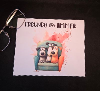 Brillenputztuch Hundefreunde