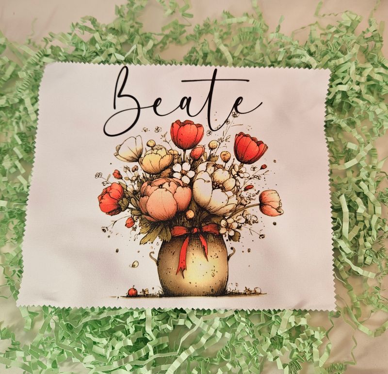 Brillenputztuch Tulpenstrauß