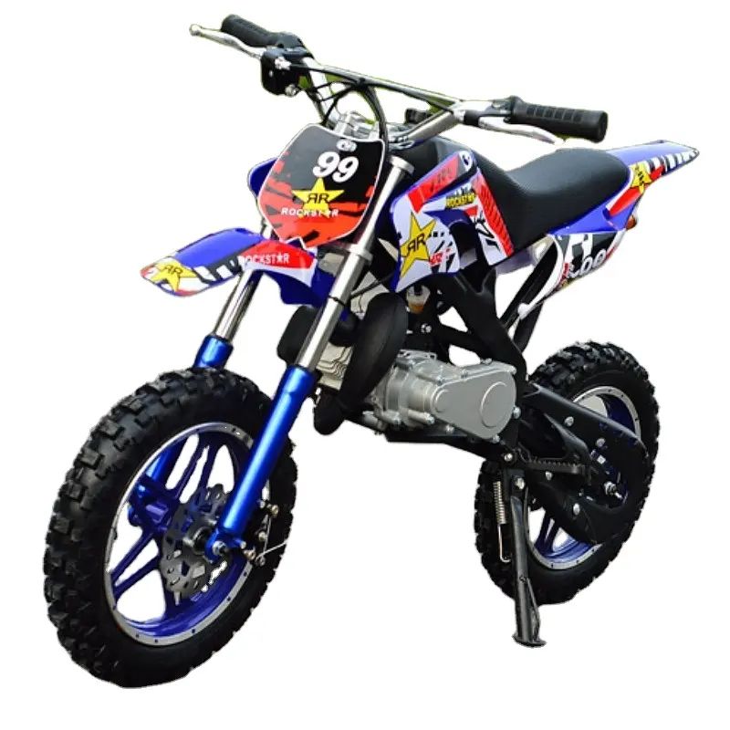 Factory Price Ride-On Racing Kids Mini Bike 49CC Gas Pocket Gasoline Power Pull Start Motorcycle 50CC 2-Stroke Max Speed 40km/h