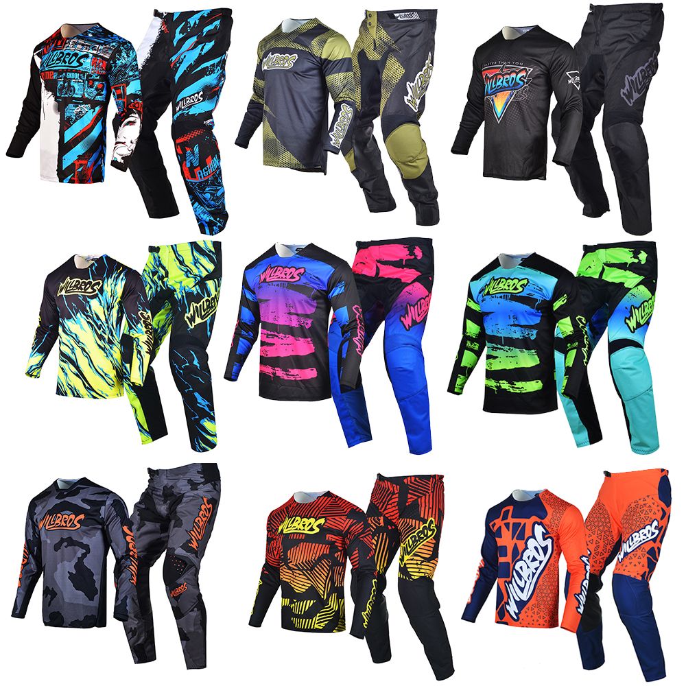 Willbros Mx Jersey and Pants Set Motocross Suit MTB BMX DH Enduro Dirt Bike Adult Gear Combo Offroad Racewear Willbros Mx Jersey and Pants Set Motocross Suit MTB BMX DH Enduro Dirt Bike Adult Gear Combo Offroad Racewear