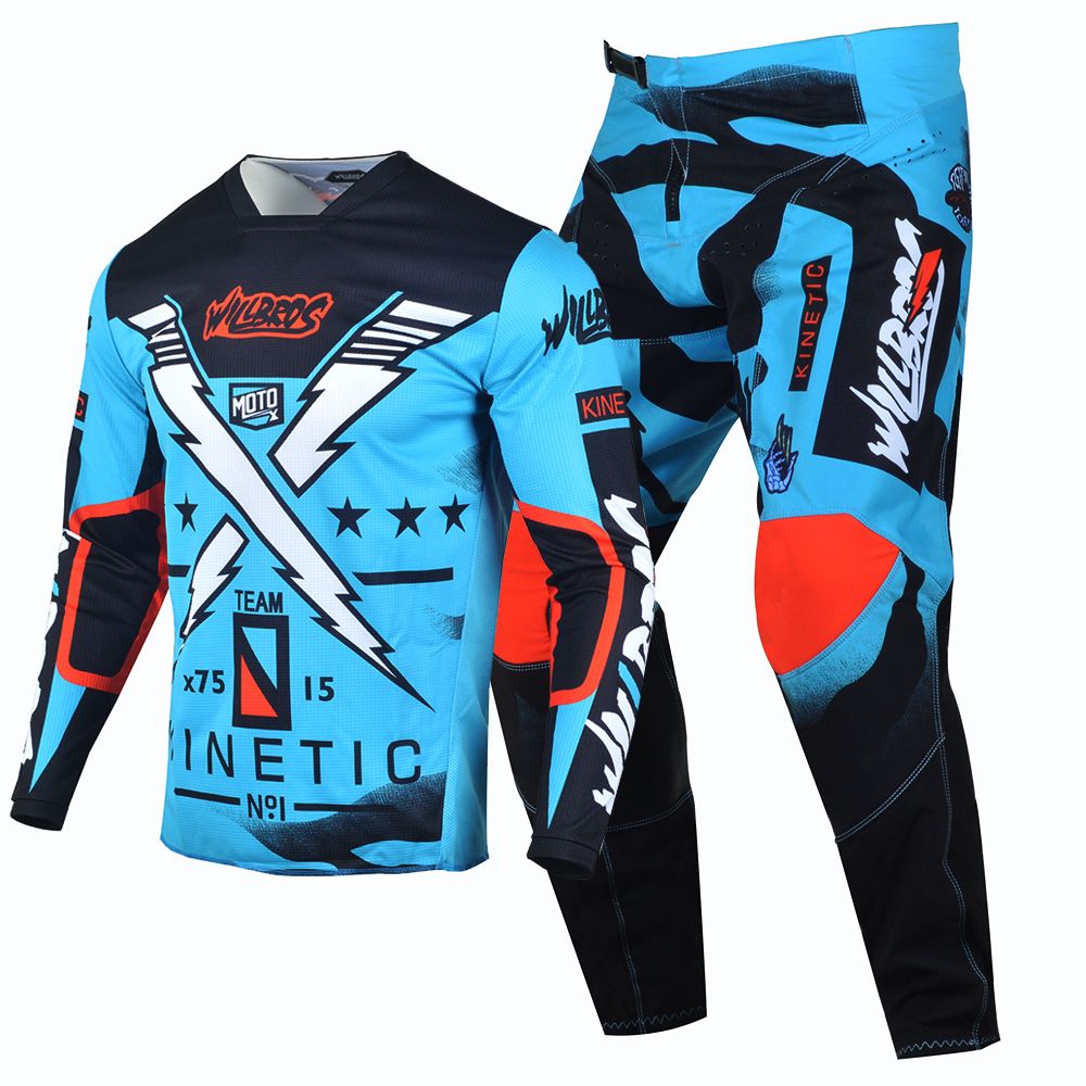 Willbros MX Motocross Jersey and Pants Set Offroad Dirt Bike Mountain Enduro MTB Men&#39;s Gear Combo 360 Racing Suit