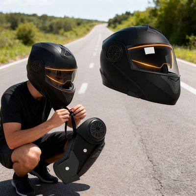 Unisex Motorcycle Helmet Winter Anti-Fog Warm Full Cover Helmet For Men And Women Electric Car Cycle Motorcycle