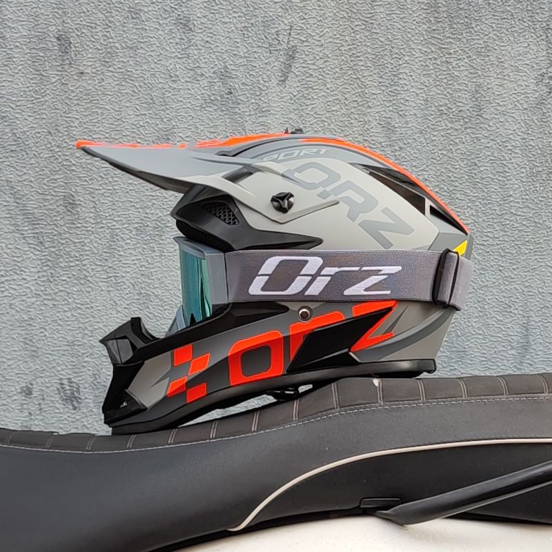 ORZ High Quality Motorcycle Off Road Racing Helmet ATV Forest DH Mountain Bike Full Helmet DOT Approved