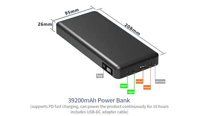 39,200 mAh Power Bank