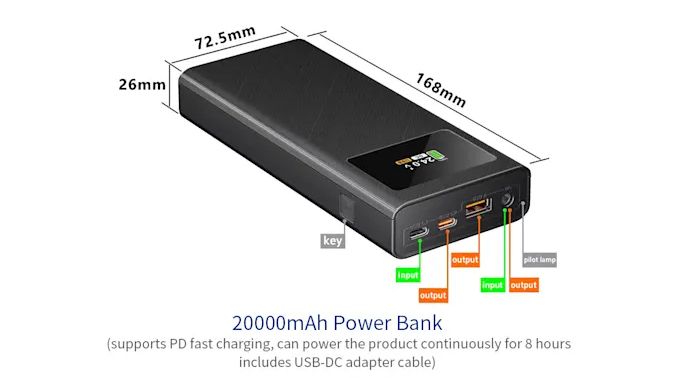 ​20,000 mAh Power Bank