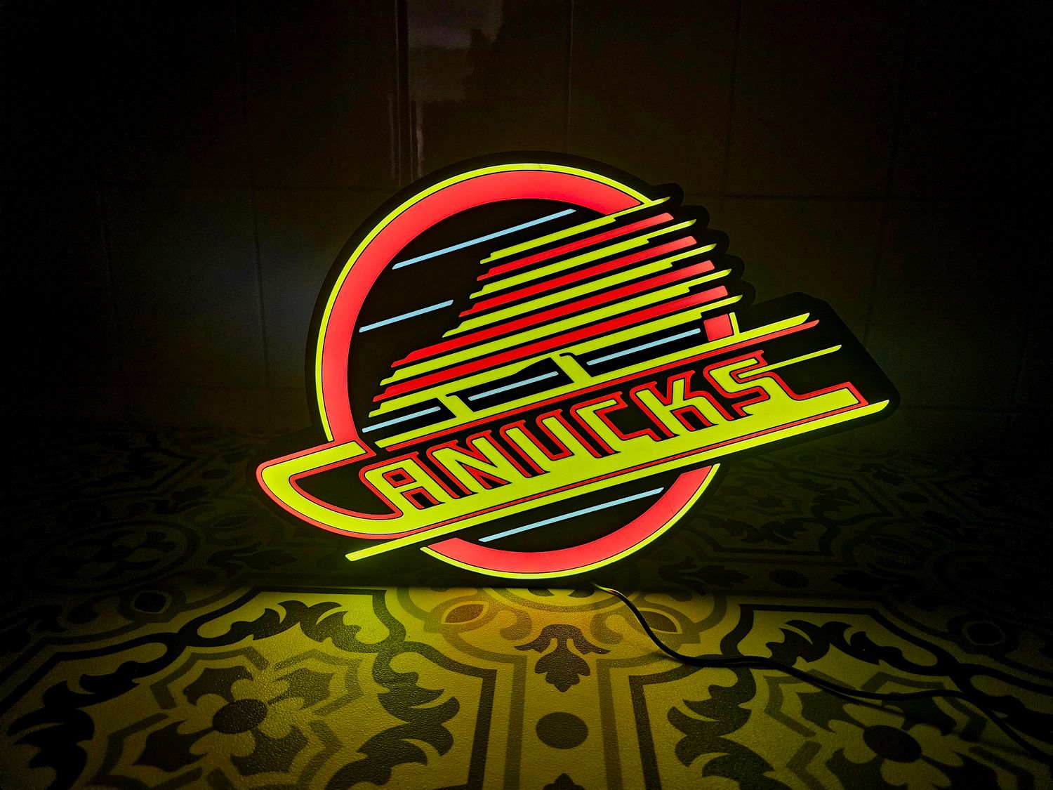 Canucks Flying Skate LED Lightbox