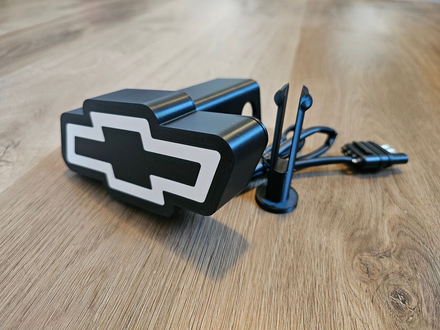 Chevrolet Bowtie LED Hitch Cover (RED or WHITE logo)