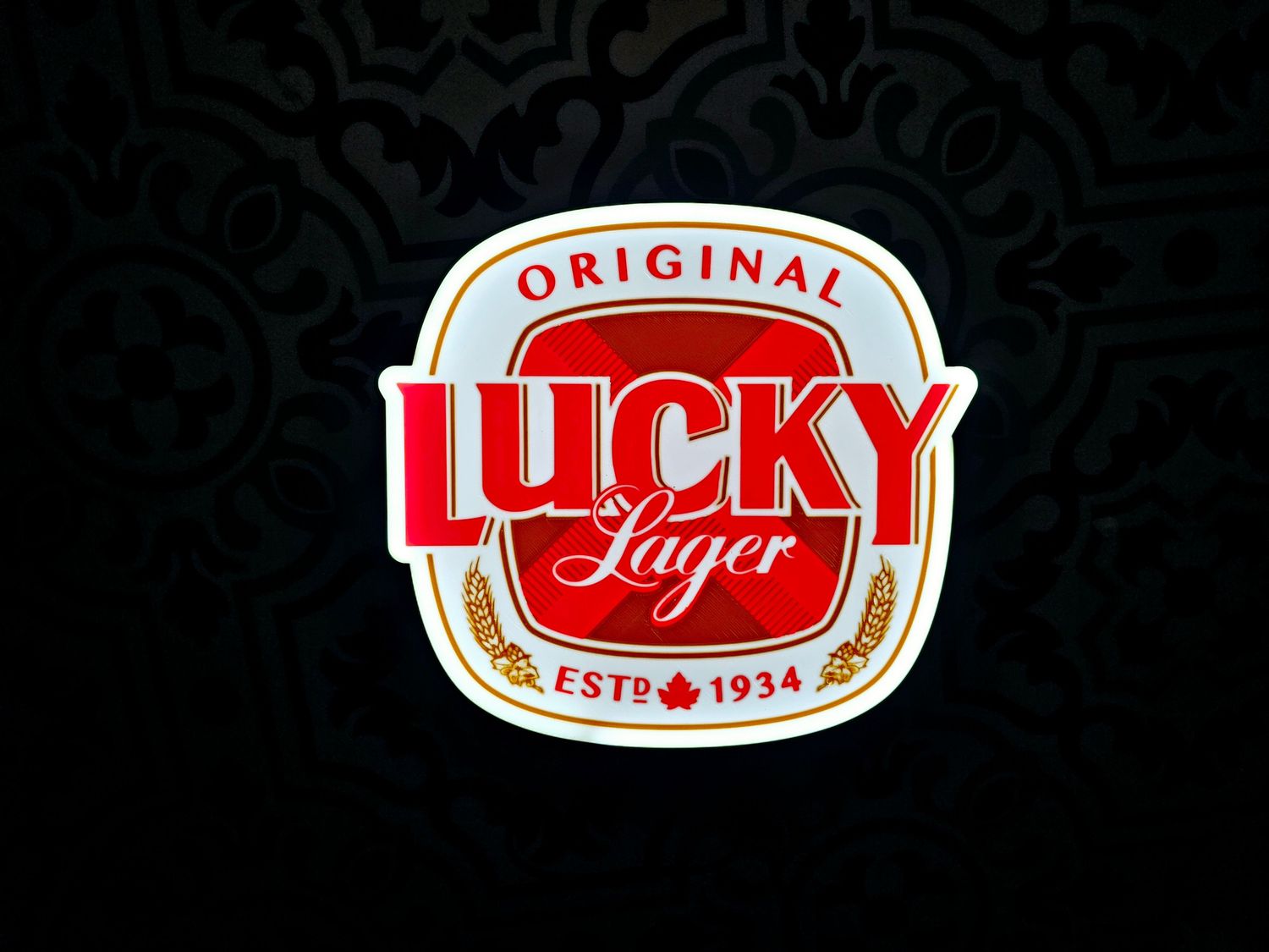 Lucky Lager LED Lightbox Sign