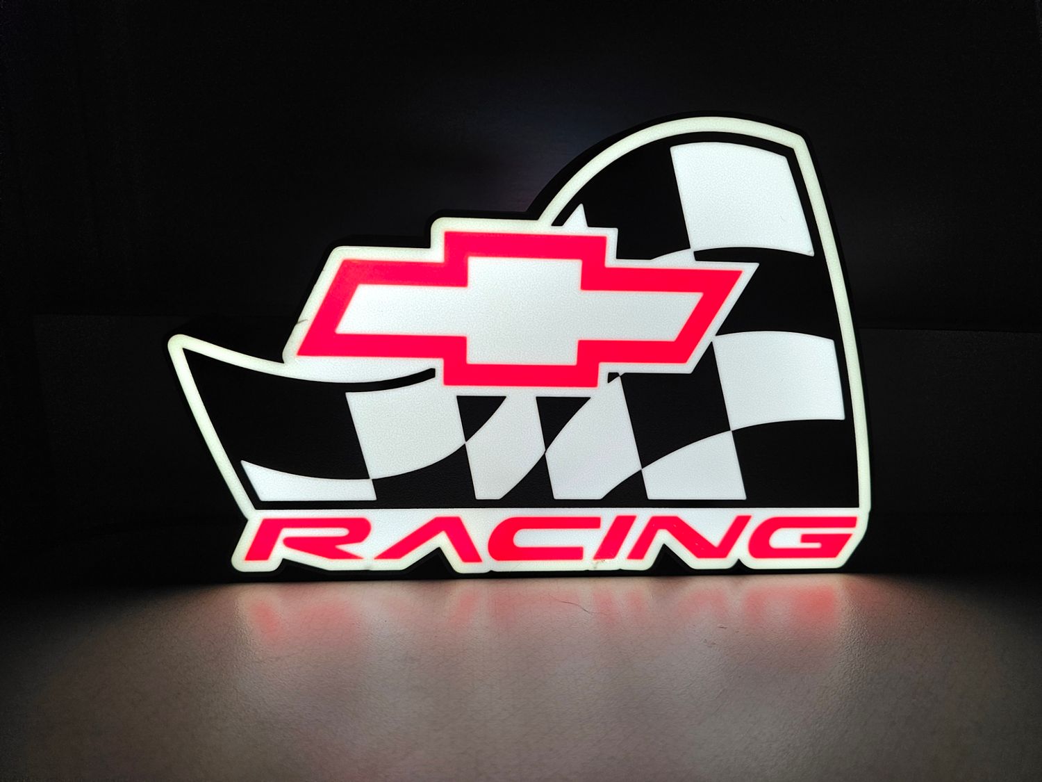 Chevrolet Racing LED Lightbox Sign
