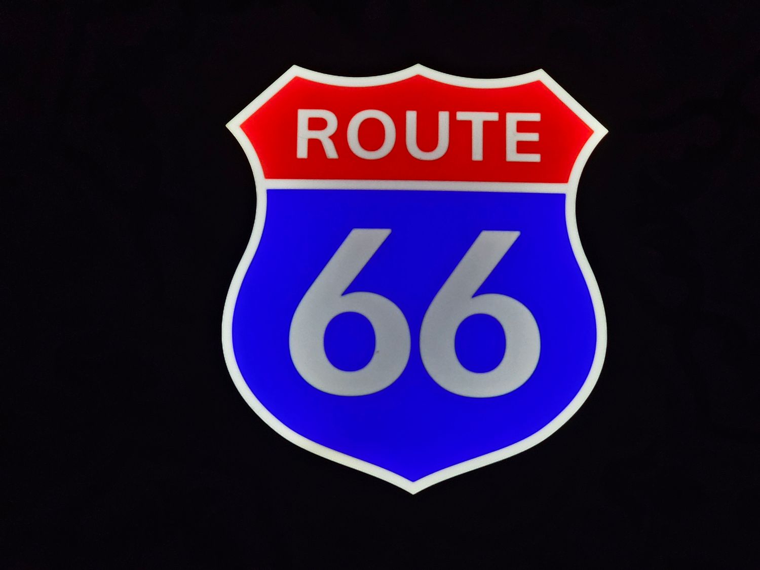 Route 66 LED Lightbox Sign