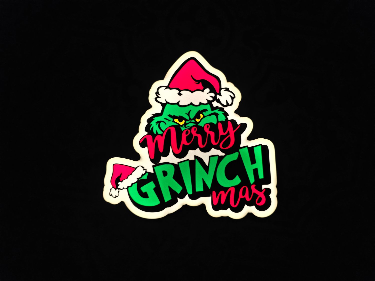 Merry Grinchmas LED Lightbox Sign