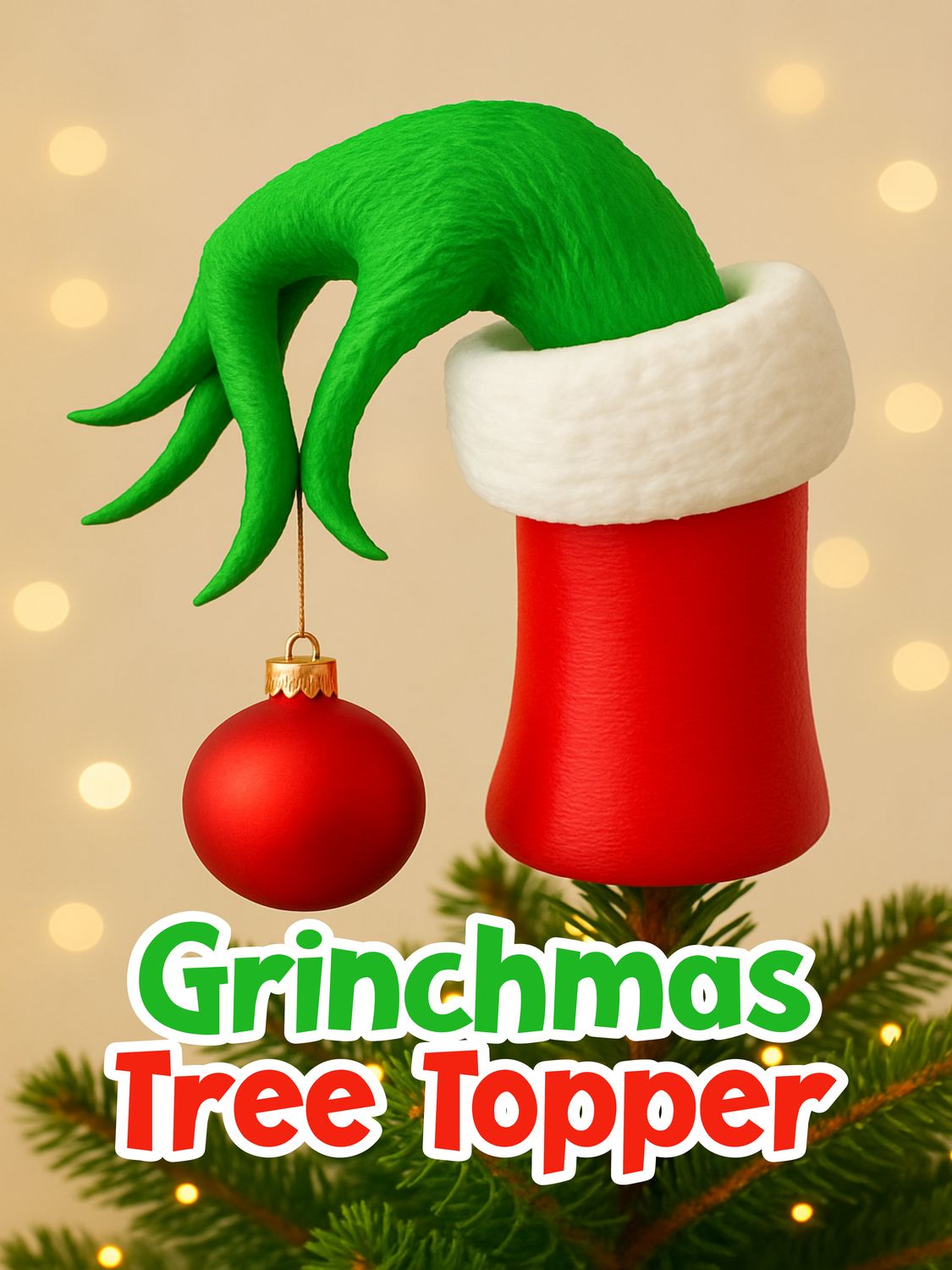 Grinchmas Tree Topper