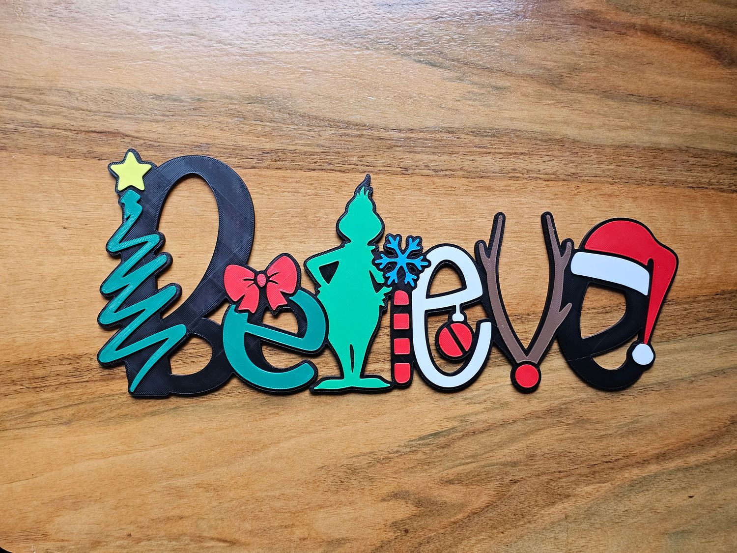 Believe Christmas Sign