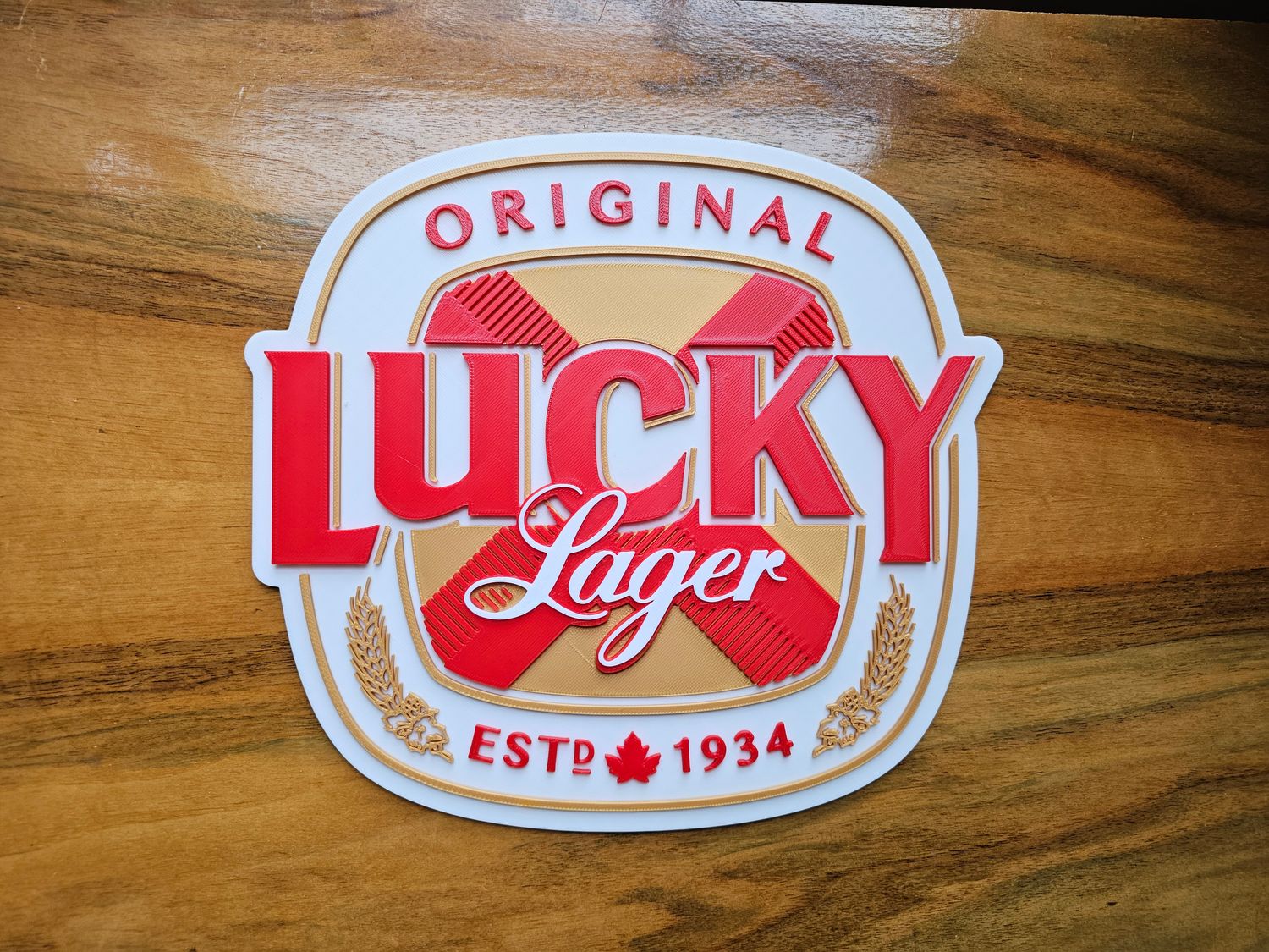 Lucky Lager 3D Sign