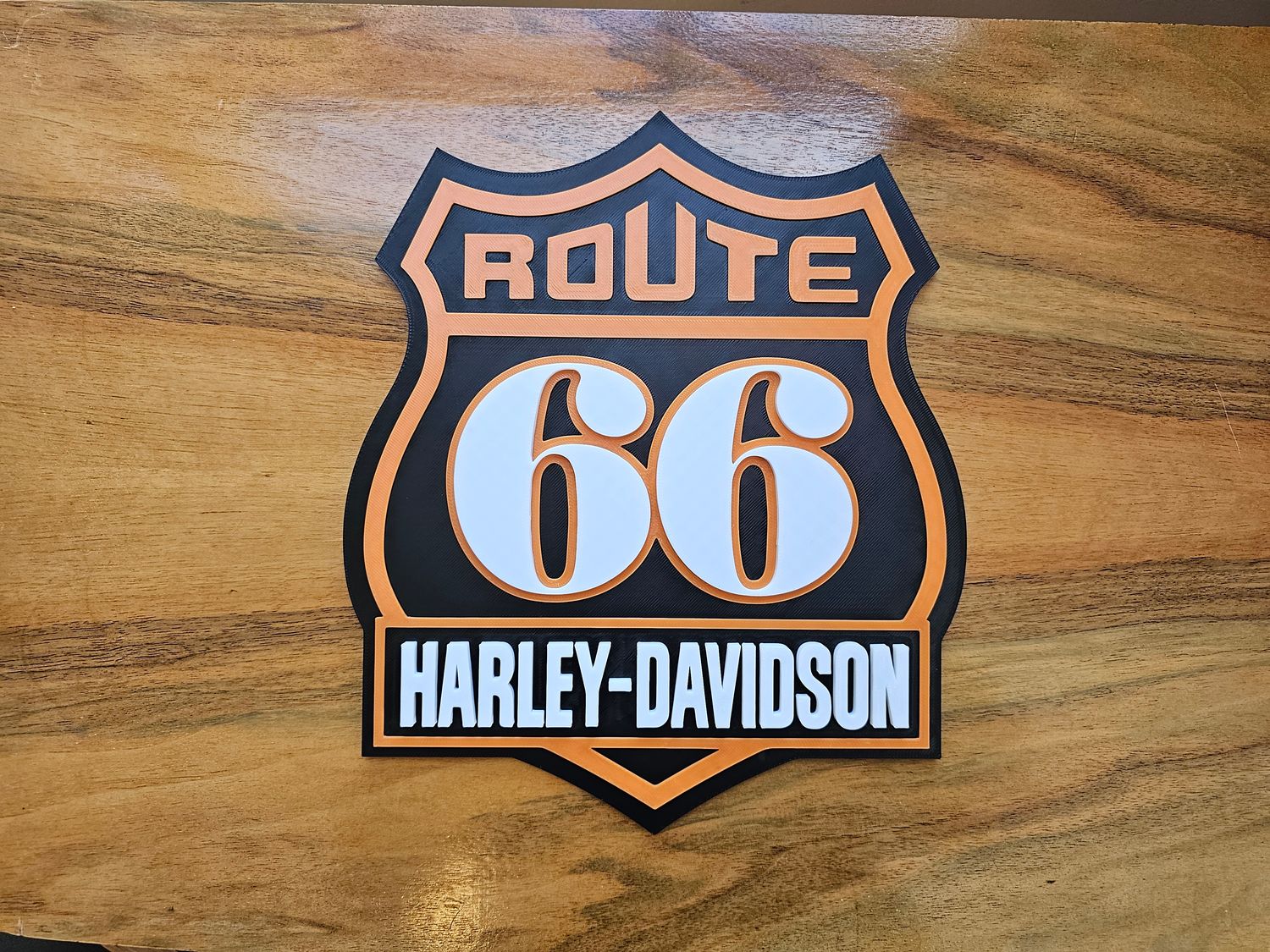 Route 66 Harley Davidson 3D Sign