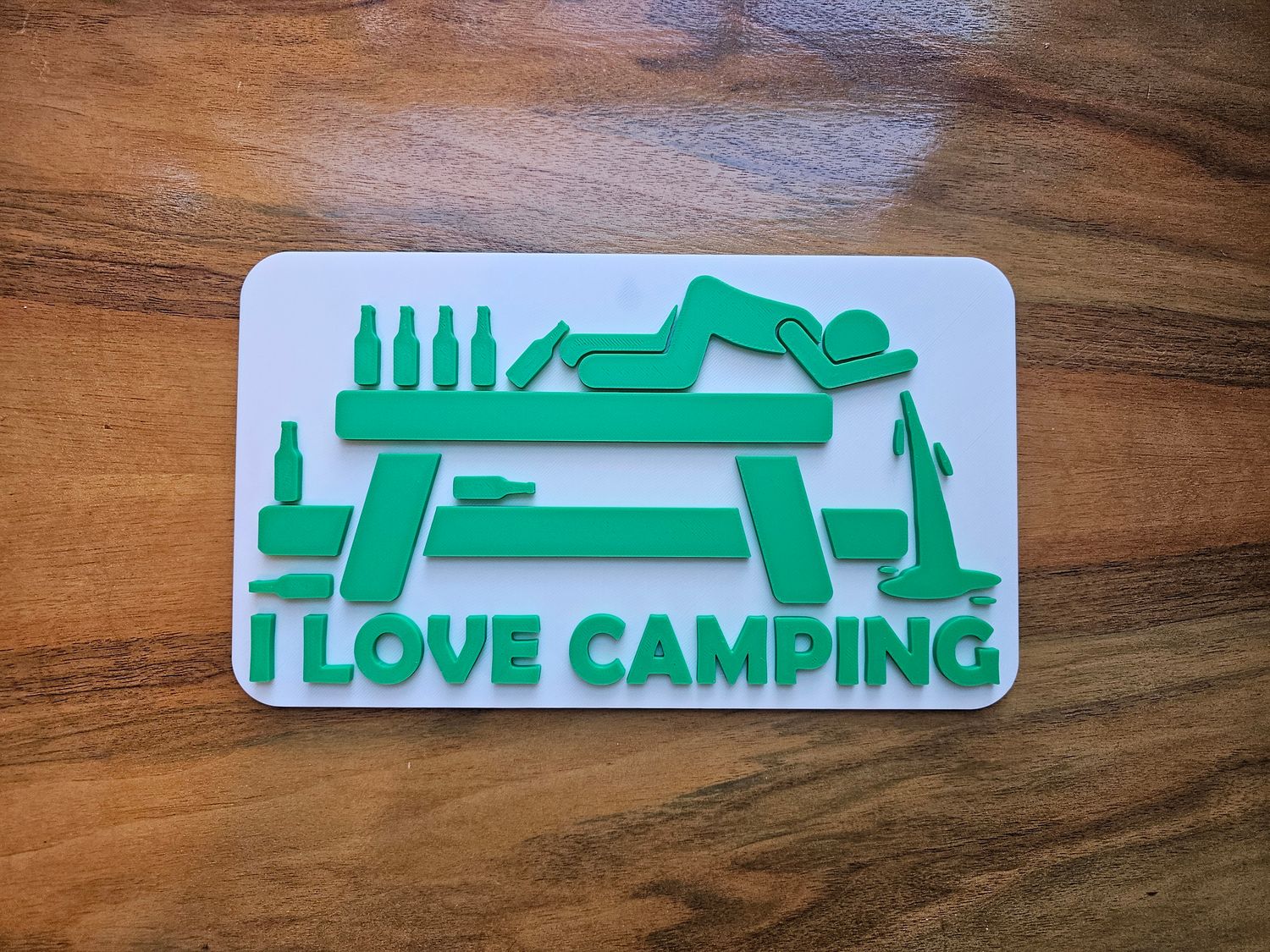 I Love Camping - 3D Sign