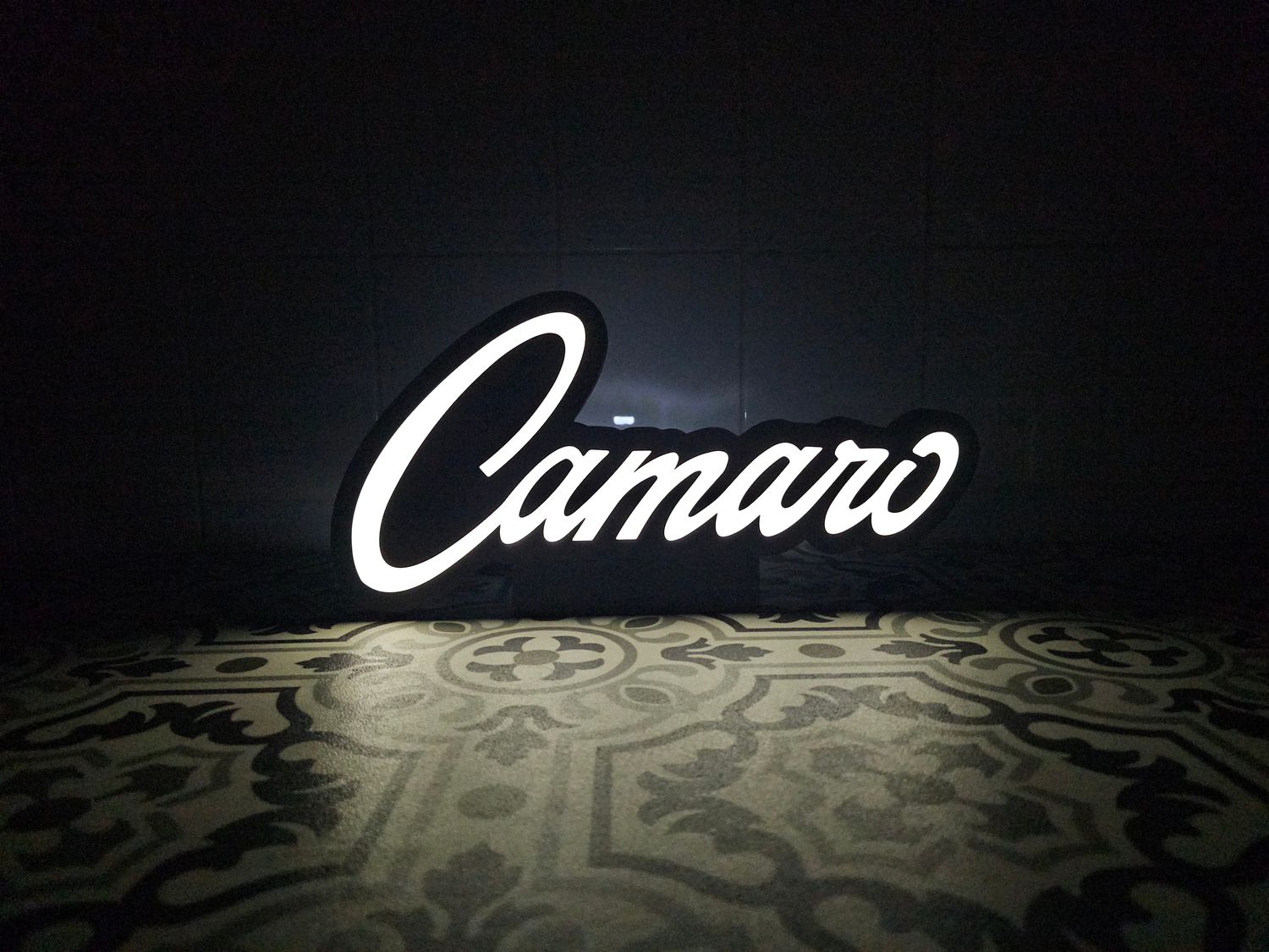 Camaro LED Lightbox Sign with detachable stand