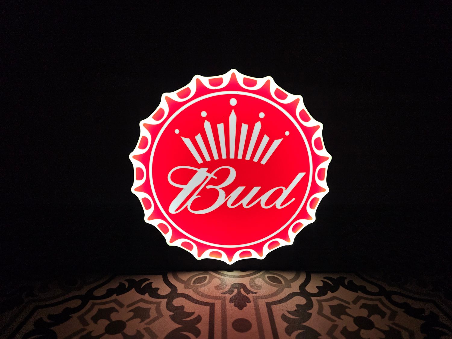 Budweiser Bottle Cap LED Lightbox Sign