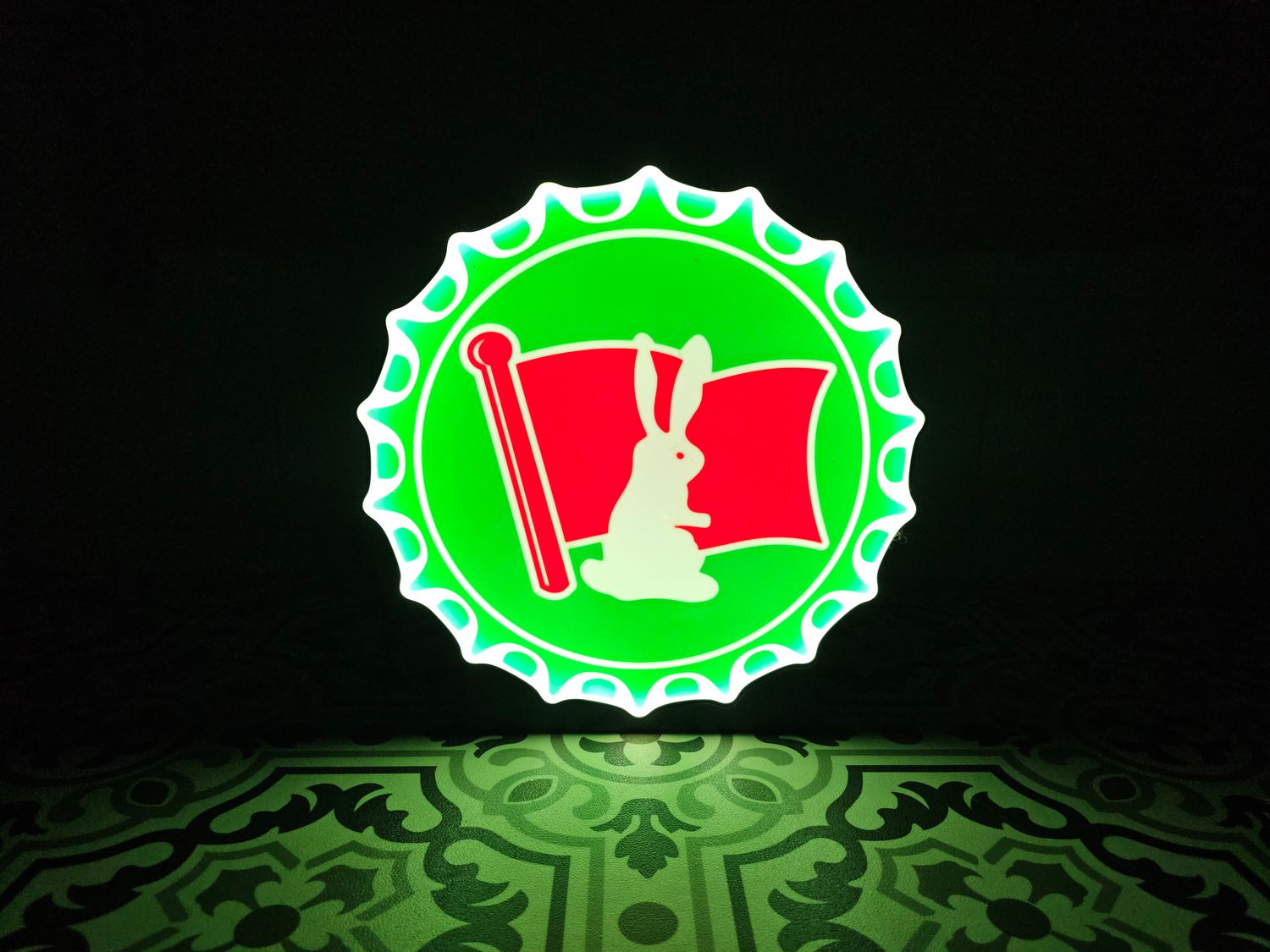 Old Style Pilsner Bottle Cap LED Lightbox Sign