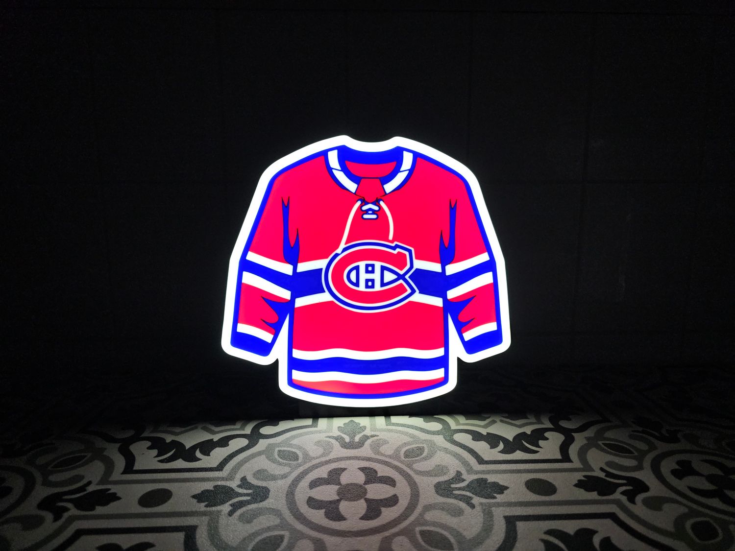 Montreal Canadiens Jersey LED Lightbox Sign