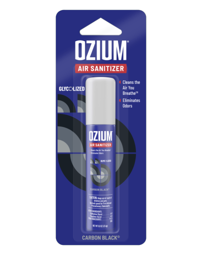 OZIUM Carbon Black Stand Alone Spray Auto Air Freshener  1 Pack  0.8 fl Can