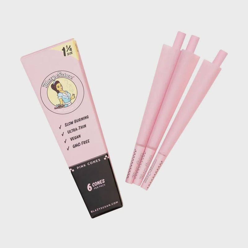 Blazy Susan 1 1/4  Pink Cones 6 Pack