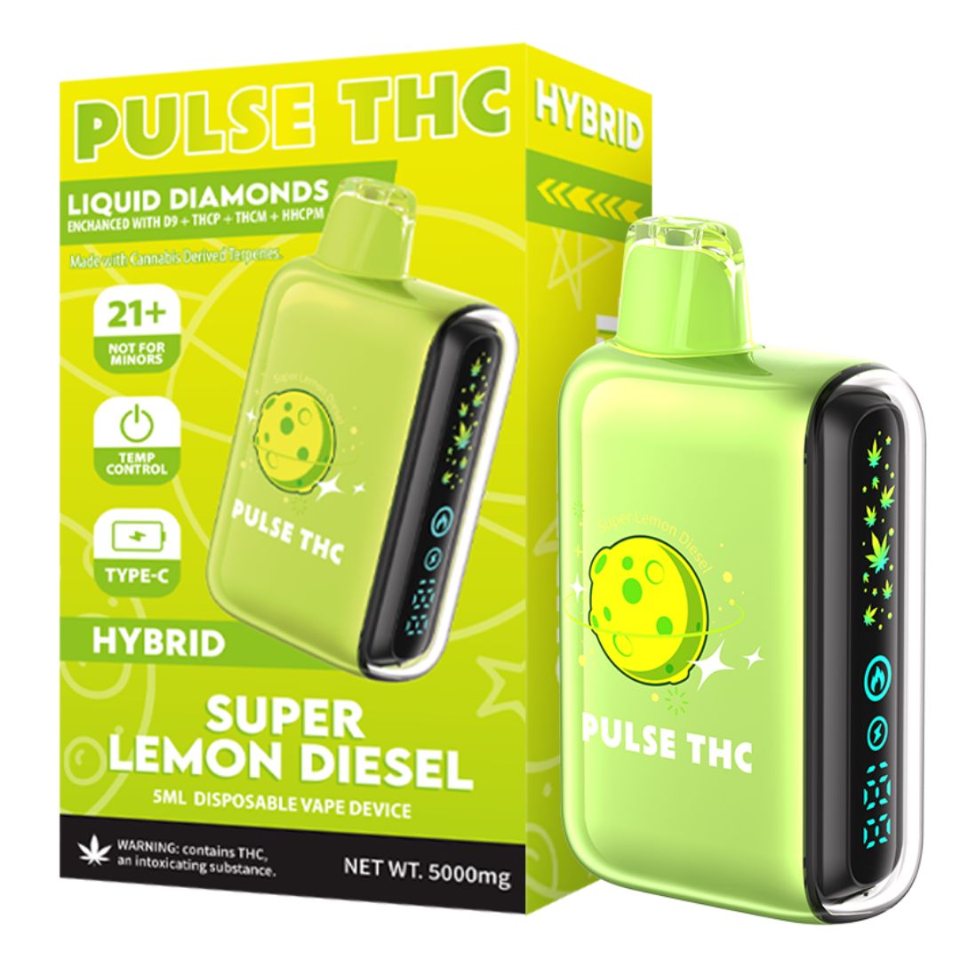Pulse THC 5G Dispo, Strain: Super Lemon Diesel (Sativa)