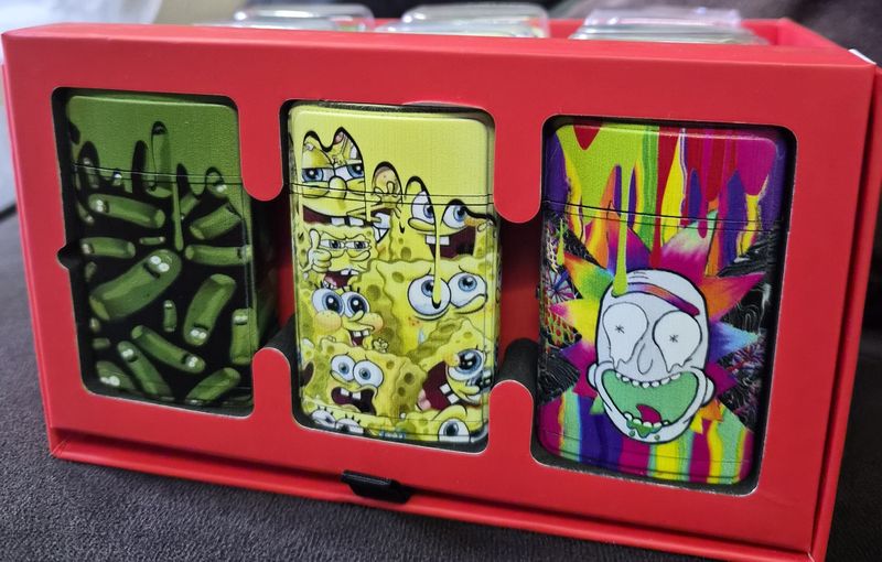 Techno flip top butane gas torch lighter 