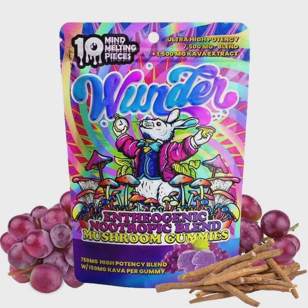 Wunder Mushroom Gummies W/ Kava 10Ct
