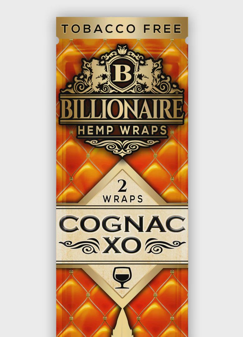 Billionaire Hemp Wraps 2 Pack, Flavor: Cognac XO