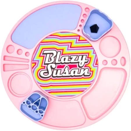 Blazy Suzan Pink Spinning Rolling Tray