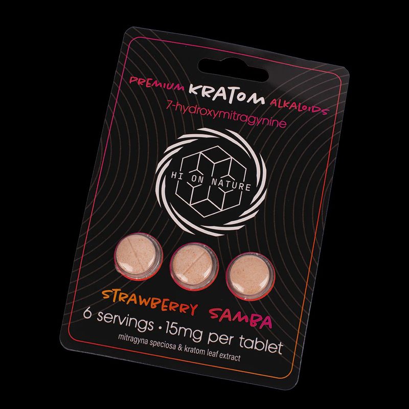 Hi on Nature 7-Hydroxymitragynine 3 CT 15MG Strawberry Samba