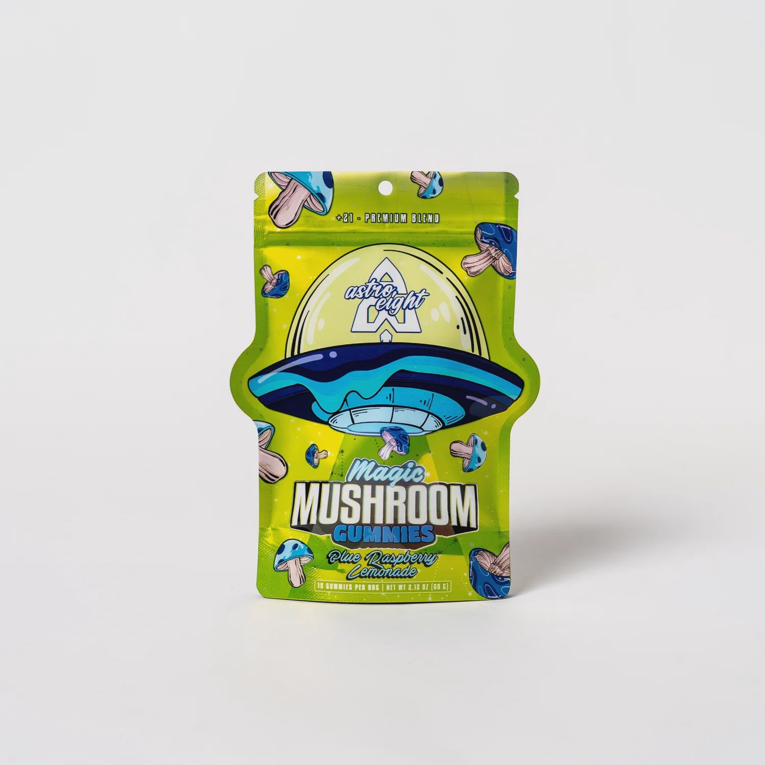 Astro Eight Magic Mushroom Gummies 15 Ct, Flavor: Blue Raspberry Lemonade