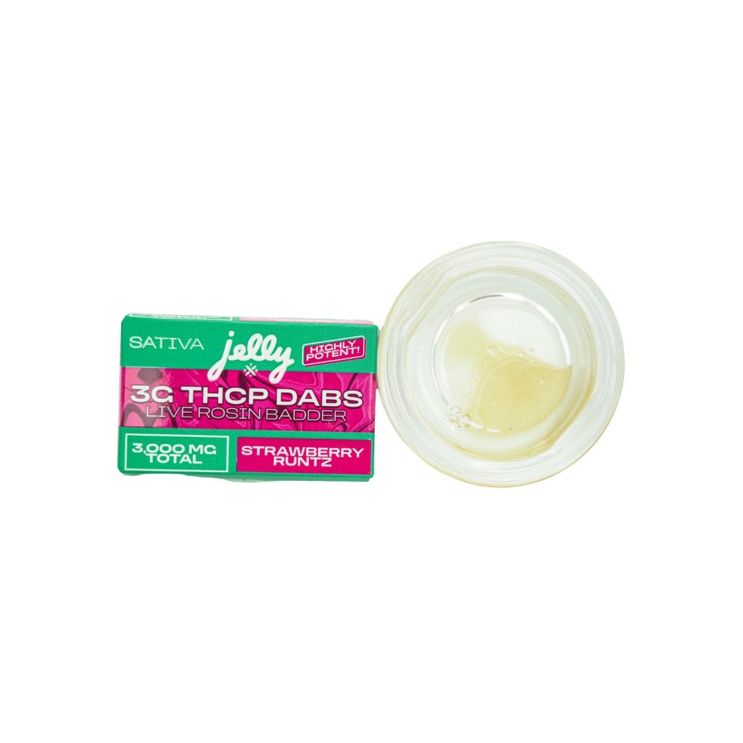 Jelly Rosin 3G, Strain: Strawberry Runtz (Sativa)