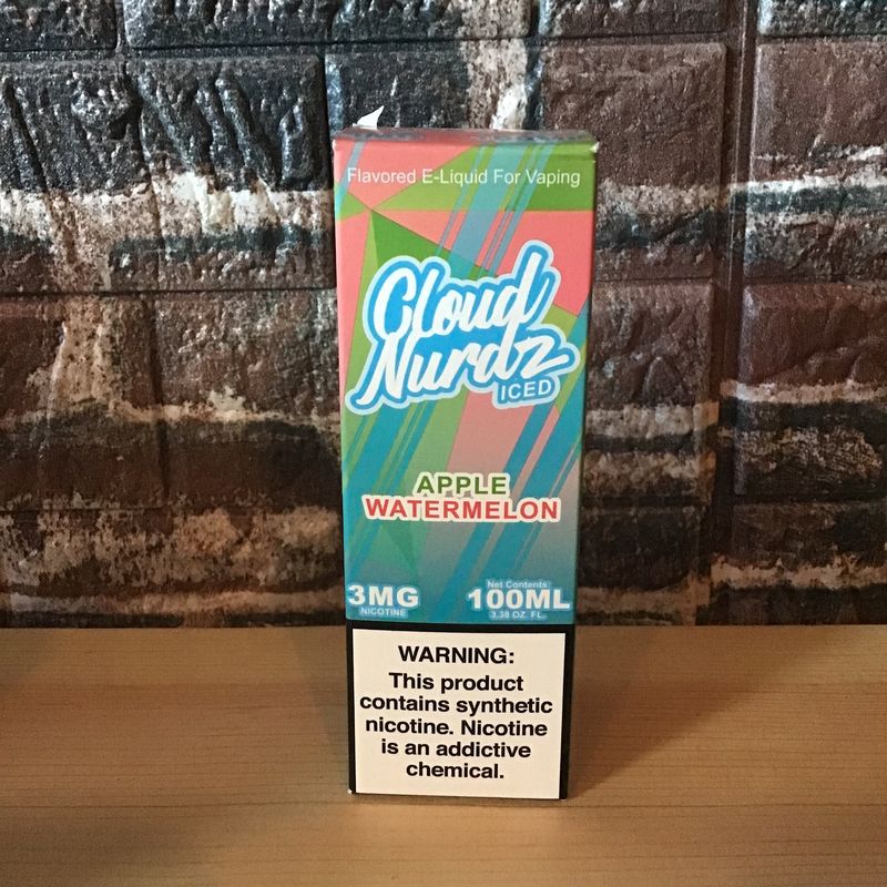 3mg Iced Apple Watermelon Cloud Nurdz 100mL