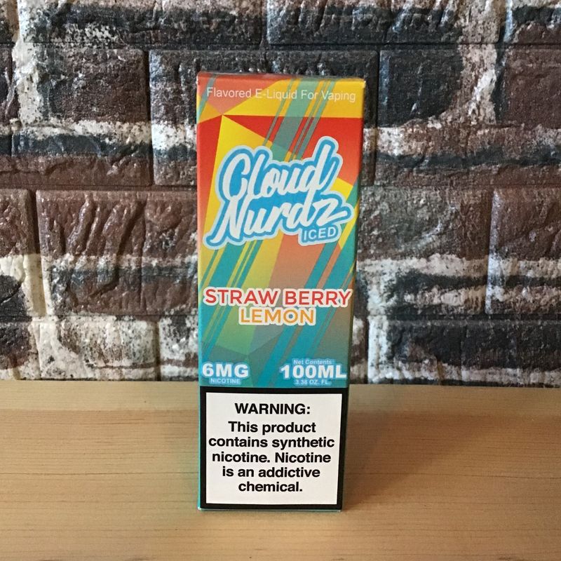 6mg Iced Strawberry Lemon Cloud Nurdz 100mL