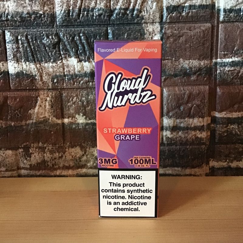3mg Strawberry Grape Cloud Nurdz 100mL