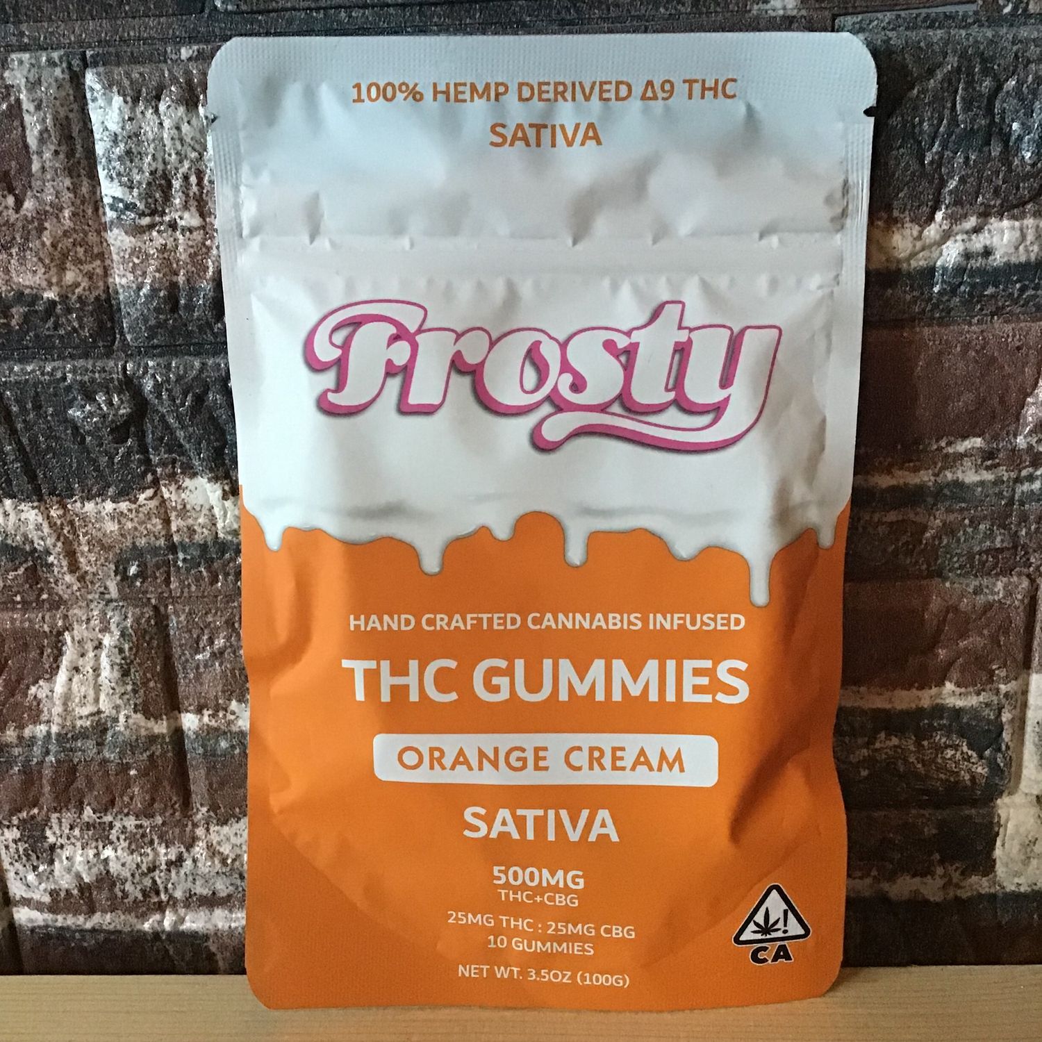 Orange Cream THC Gummies Frosty 40 Pack