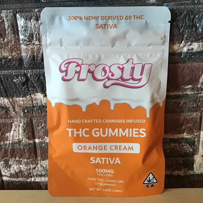 Orange Cream THC Gummies Frosty 40 Pack
