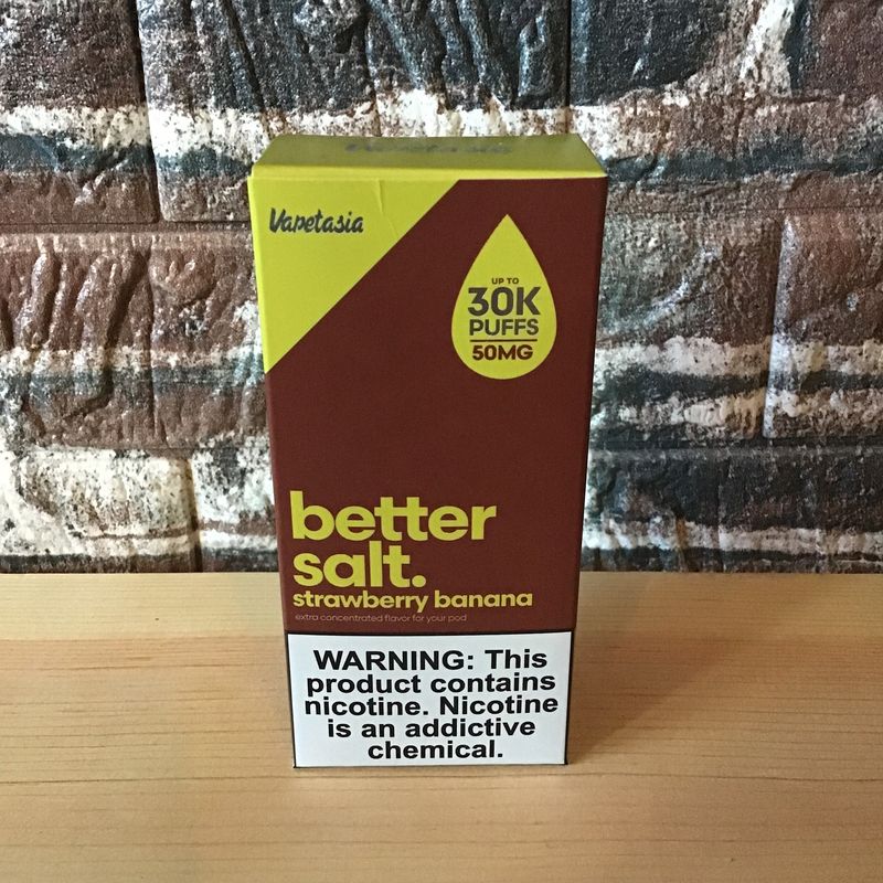 50mg Strawberry Banana Better Salt Vapetasia 30mL