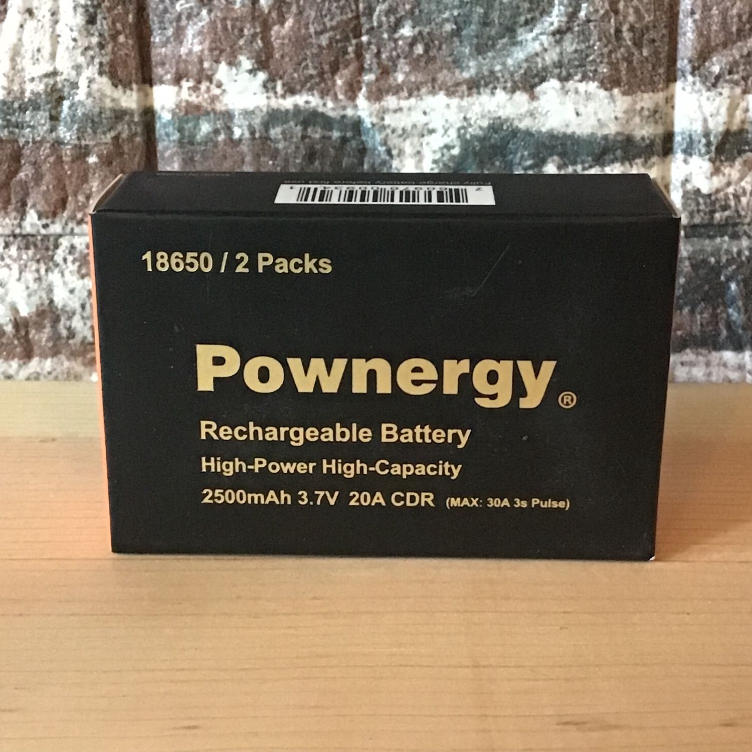 Pownergy Battery 18650 2500mAh 2 Pack