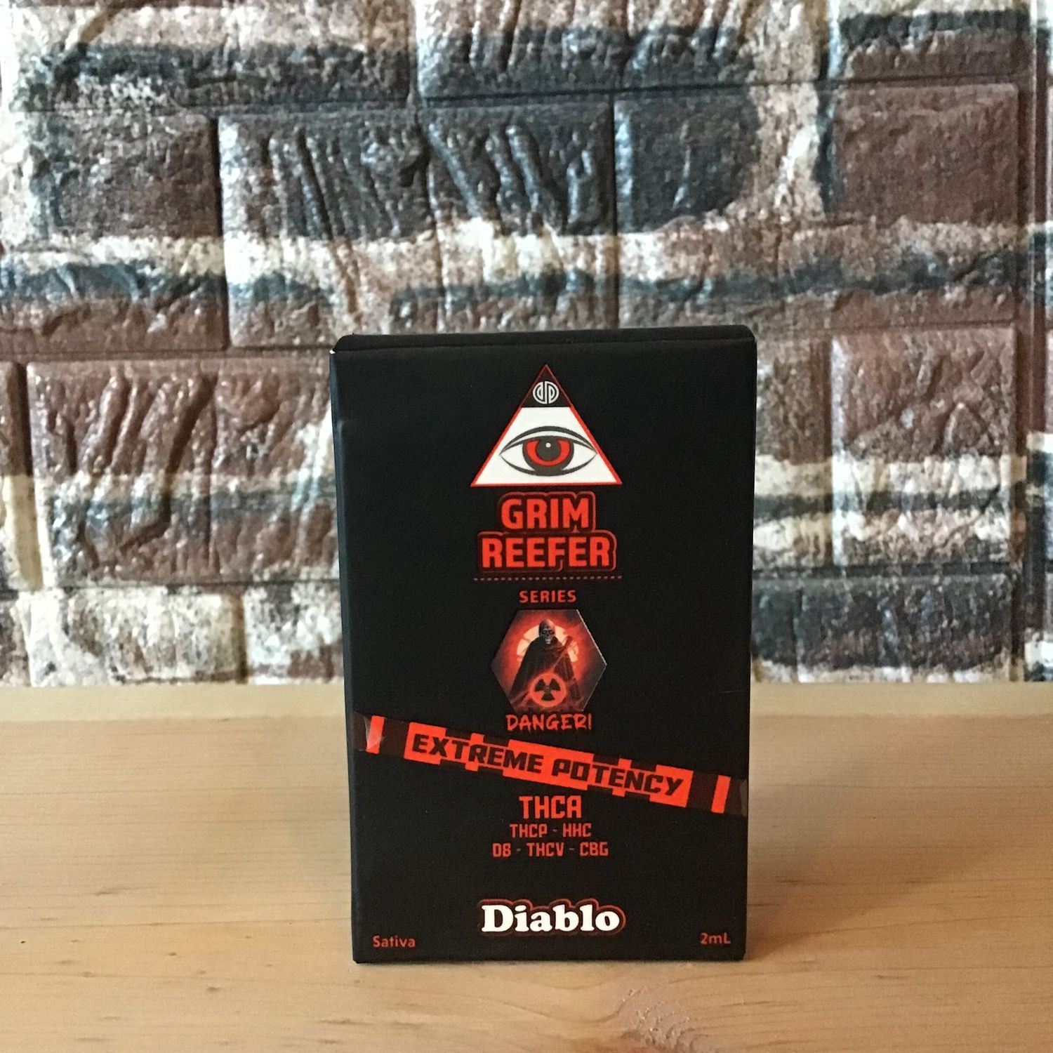 2g Diablo Sativa Delta Distillery Grim Reefer Cartridge