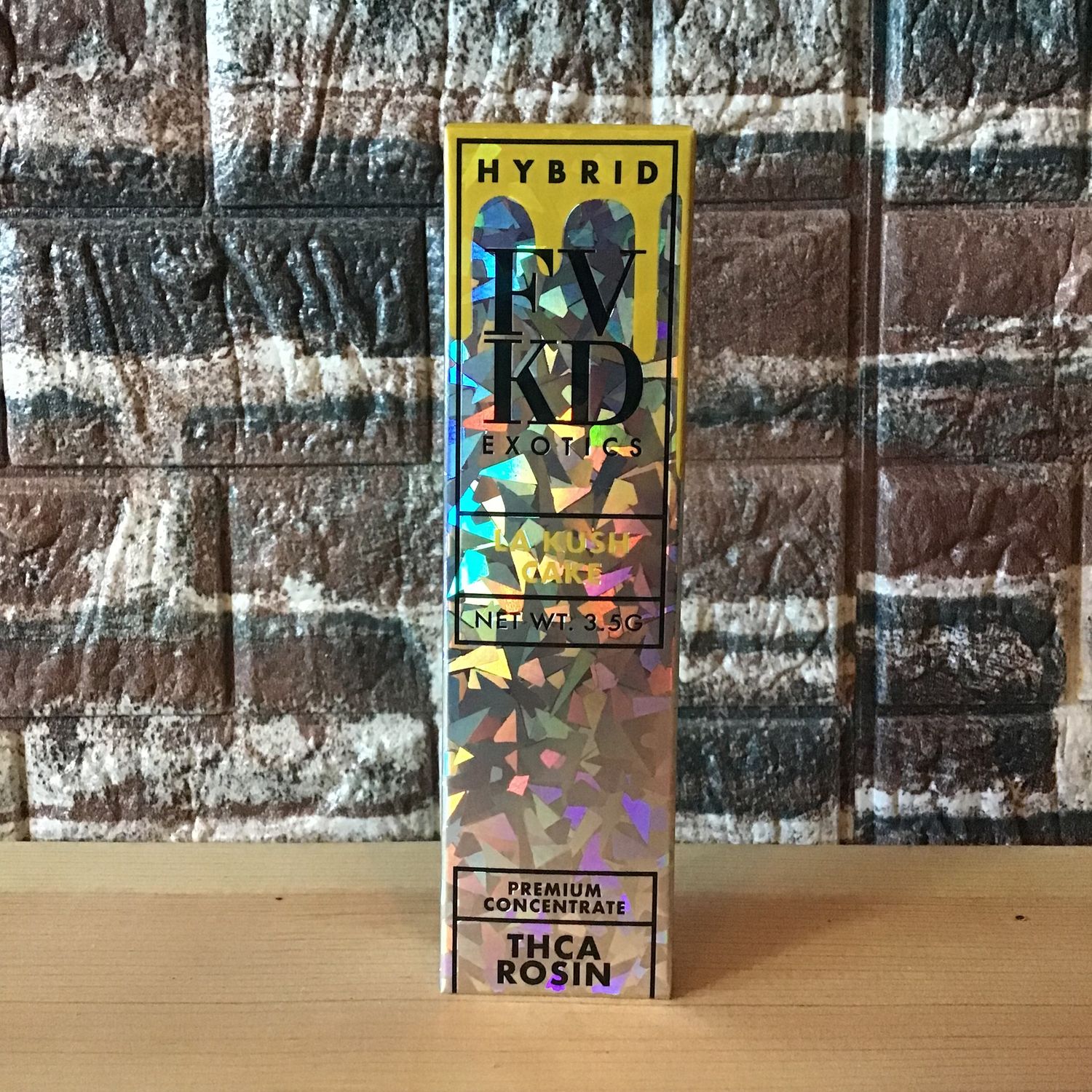 3.5g La Kush Cake Hybrid FVKD Exotics THCA Disposable