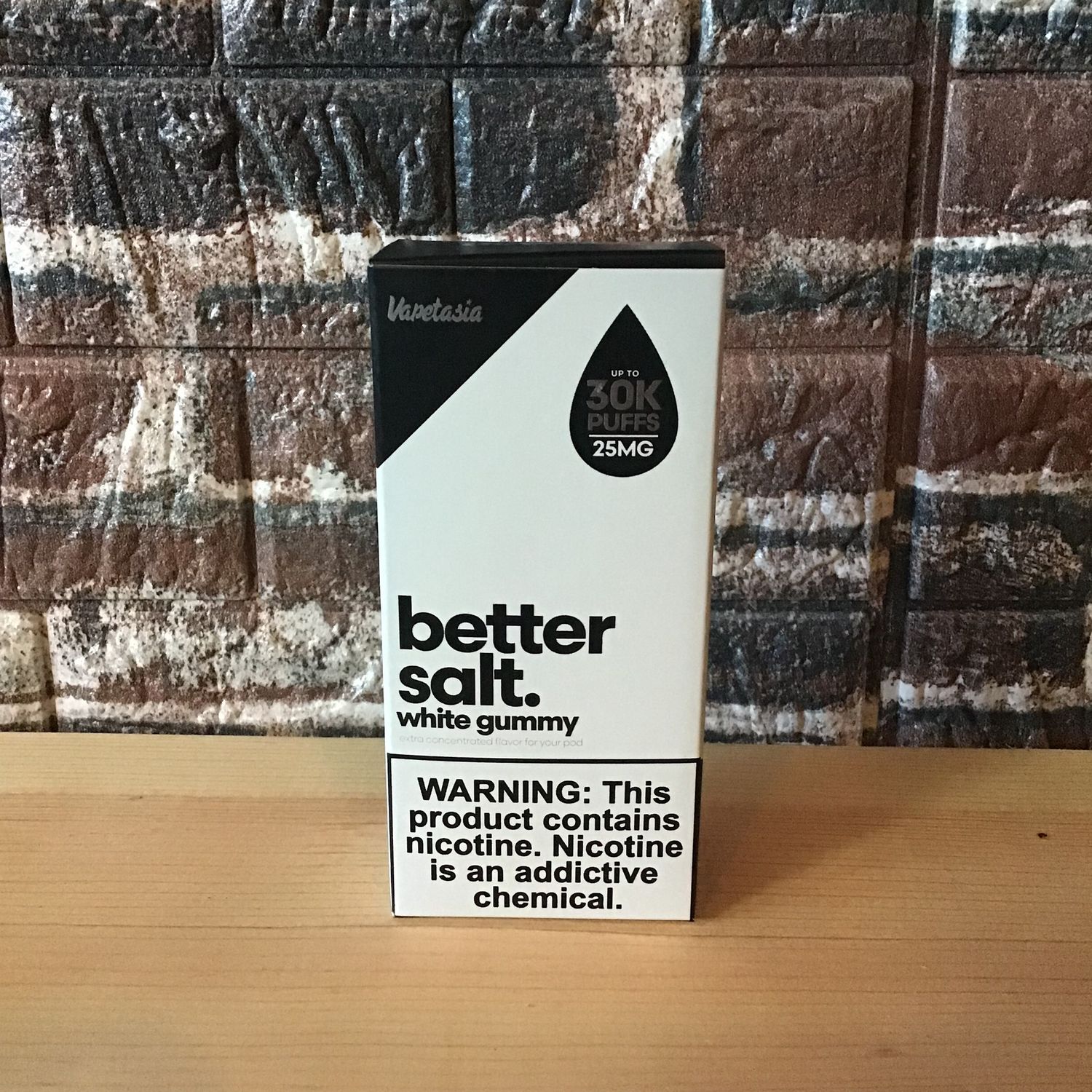 25mg White Gummy Better Salt Vapetasia 30mL