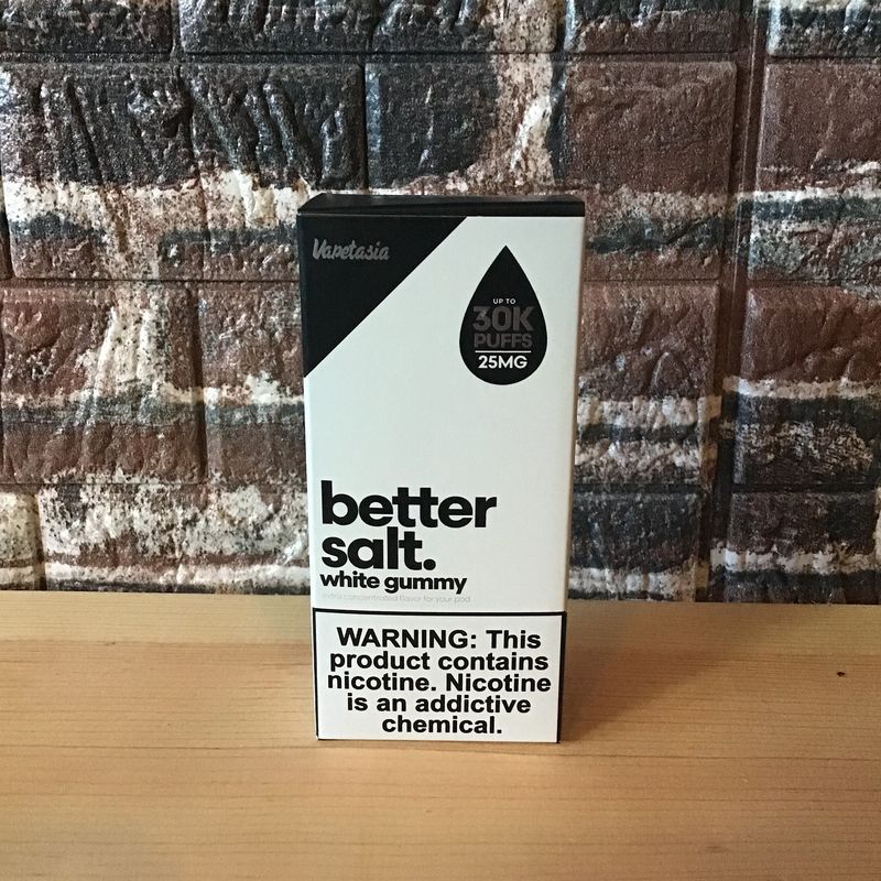 25mg White Gummy Better Salt Vapetasia 30mL