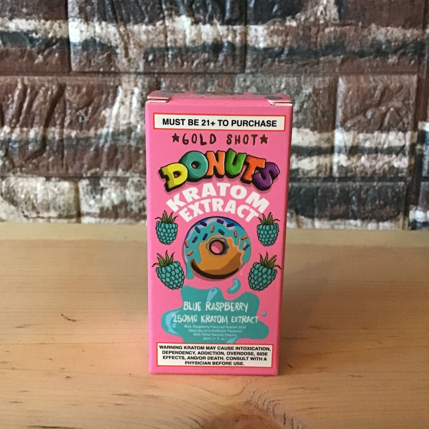 Blue Raspberry Kratom Extract Gold Shot Donuts